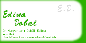edina dobal business card
